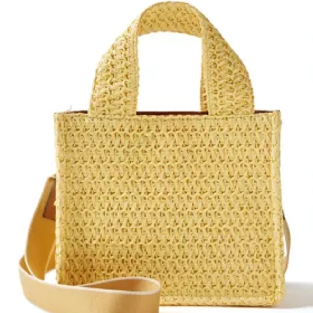 Straw Mini Tote Bag